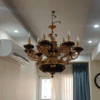 لوستر برنزی|لوستر و چراغ آویز|تهران, کوهک|دیوار