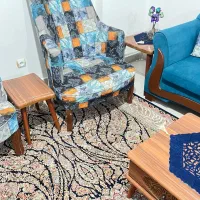 مبل و جلو مبلی به همراه رومیزی|مبلمان خانگی و میز عسلی|کرمانشاه, |دیوار