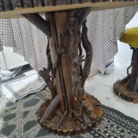 میز گرد و صندلی چوب جنگلی|میز و صندلی غذاخوری|تهران, المهدی|دیوار