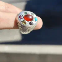 انگشتر ۷جواهر عتیقه|جواهرات|بیرجند, |دیوار