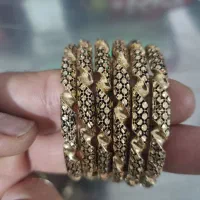 ۶عدد النگو سیاه قلم طلای ۱۸ عیار ۴۴گرم شماره ۲