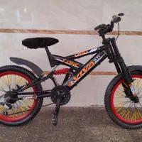 دوچرخه۲۰کمک فنردار دنده ایی کوهستانی لاستیکا سالم