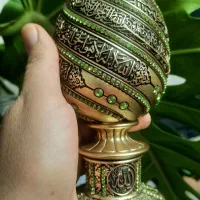 تندیس تخم مرغ حکاکی با آیه الکرسی وارداتی