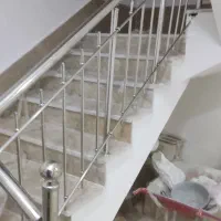 نصب نرده راه پله استیل در شیروان فاروج زیارت.خانلق|مصالح و تجهیزات ساختمان|شیروان (خراسان), |دیوار