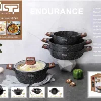سرویس قابلمه استیل کرکماز وتمام چندن dsp قابلمه تک|ظروف پخت‌وپز|اصفهان, خواجو|دیوار