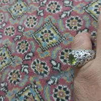 انگشتر نقره سنگ زبرجد معدنی|جواهرات|تهران, دکتر هوشیار|دیوار