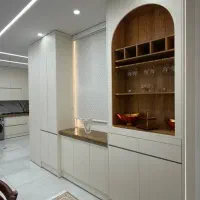 کابینت کرم سوپرمات وکافی بار