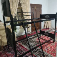 تخت خواب دوطبقه فلزی|تخت و سرویس خواب|مشهد, گرجی علیا|دیوار