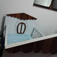 تخت خواب کودک با تشک طبی و روتختی ترک