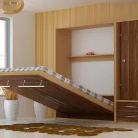 طراحی و ساخت تخت تاشو دو و یک نفره|تخت و سرویس خواب|اراک, |دیوار