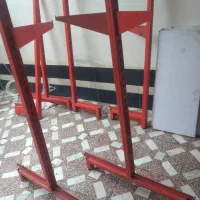 قفسه مغازه پایه وسط و پایه دیوار کوب کفی کار کرده‌