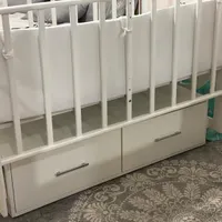 تخت کنار مادر گهواره ایی همراه با تشک‌و‌رو‌تختی|اسباب و اثاث بچه|لاهیجان, گلستان|دیوار