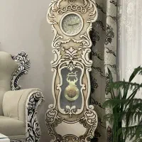 ساعت ایستاده چوبی