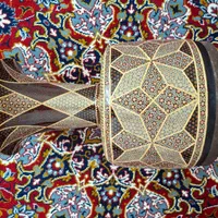 تنبک خاتم کاری شده بسیار خوش نقش|سازهای سنتی|اصفهان, بهارستان|دیوار