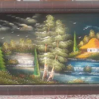 تابلو نقاشی رنگ روغن طبیعت