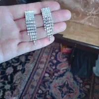 سرویس گردنبند و گوشواره زیبا و قشنگ با قاب طلا|بدلیجات|همدان, |دیوار