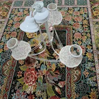 لوستر سه شاخه فرفوژه|لوستر و چراغ آویز|همدان, |دیوار