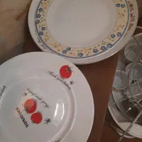 فنجان/دیس چینی/سرویس کفگیر و ملاقه دسته چوبی|ظروف سرو و پذیرایی|بروجن, |دیوار