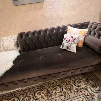 مبل ال چستر جلو مبلی  میز عسلی سنگ جنس استیل رزگلد|مبلمان خانگی و میز عسلی|تهران, اباذر|دیوار