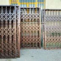 درب اکاردیونی تسمه ۲/۵برش لیزری۵گل۳گل اقتصادی