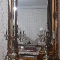 آینه کنسول همراه شمعدان و جاقرآنی