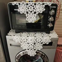 ست بافتنی عروس...|پرده، رانر، رومیزی|قم, ناصردیوان|دیوار