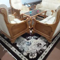 مبل ۶نفری بامیز عسلی|مبلمان خانگی و میز عسلی|بندر ترکمن, |دیوار