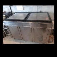 فریزر صندوقی دو درب استیل