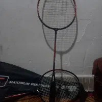 جفت راکت بدمینتون DHS مدل High Tempered 1200 + کیف