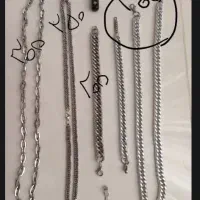 زنجیر و پلاک و دستبند چرم