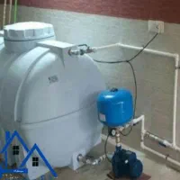 نصب پمپ و مخزن آب