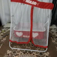 گهواره تاشو فلزی و همراه با پشه بند