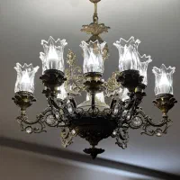 لوستر برنز ۱۲ شاخه درحدنو