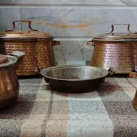 ظروف مسی وزن سنگین نو سماور ذغالی نو|ظروف پختوپز|تهران, کیانشهر|دیوار