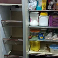 یخچال ساید بای ساید قدیمی جنرال الکتریک آمریکایی|یخچال و فریزر|خمینیشهر, |دیوار