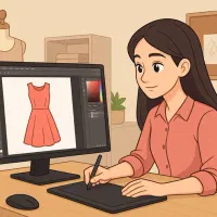 استخدام خانم فتوشاپ کار