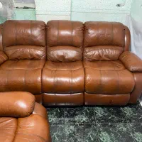 مبل ریلکسی چرم واقعا طبیعی (مالزی)|مبلمان خانگی و میز عسلی|تهران, پاسداران|دیوار