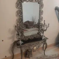 بوفه زیبا و آینه شمعدان|بوفه، ویترین، کنسول|مهدی شهر, |دیوار