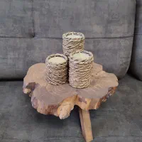 راف یا میز کوچک چوبی روستیک