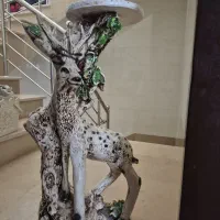 مجسمه گوزن پایه گلدون