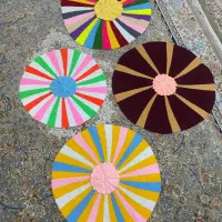 پادری دست بافت با قطر و طرح و رنگ مختلف