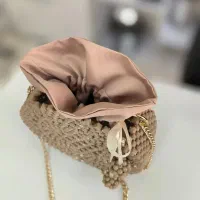 کیف گرد مهره بافی، رنگ نسکافه ای، کارِدست|کیف، کفش، کمربند|تهران, مشیریه|دیوار