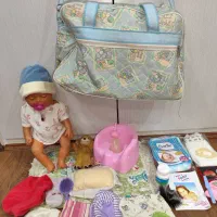 عروسک شیرخوار بی بی بورن با تمامی وسایل کامل،ساک|اسباببازی|اهواز, زیتون کارمندی|دیوار