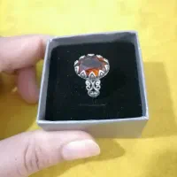 انگشتر نقره با سنگ طبیعی