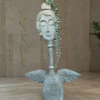 مجسمه دکوراتیو پاپیه ماشه