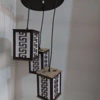 لوستر چوبی سه شاخه مدرن نو نو