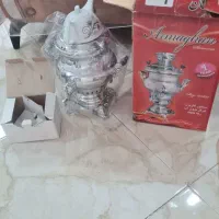 سماور گازی همراه با قوری چینی|سماور، چایساز، قهوهساز|فردیس, شهرک راه آهن|دیوار