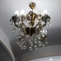 لوستر برنز اصل سنگین ۴ شاخه ۸شعله