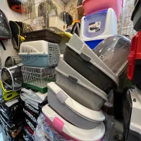 ظرف خاک گربه پیشی کوچولو سفید مشکی