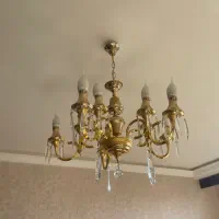 لوستر طلایی و دیوارکوب|لوستر و چراغ آویز|اصفهان, سپاهان‌شهر|دیوار